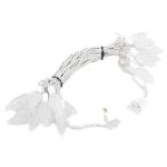 25 Warm White LED C9 Pre-Lamped String Lights on White Wire