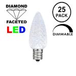 Pure White C7 LED Replacement Bulbs 25 Pack