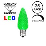 Green C7 LED Replacement Bulbs 25 Pack
