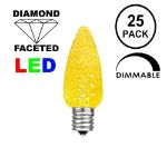 Yellow C7 LED Replacement Bulbs 25 Pack