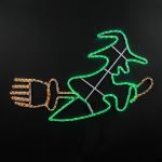 40" Flying Witch LED Rope Light Motif 
