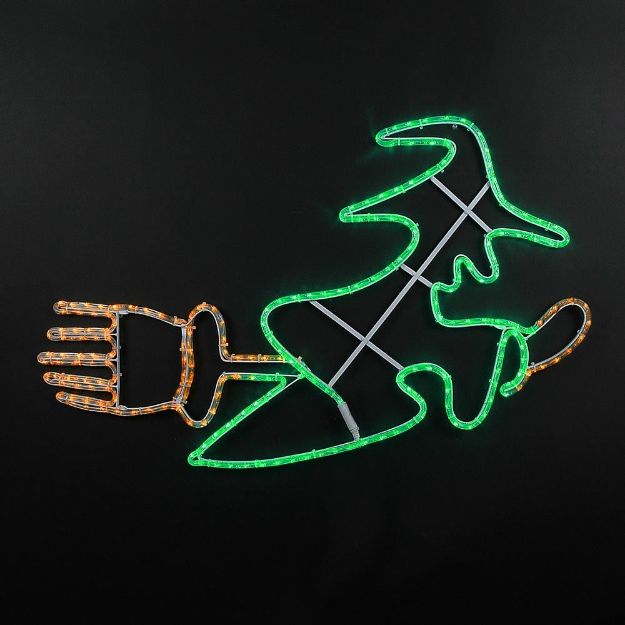 40" Flying Witch LED Rope Light Motif 