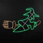 40" Flying Witch LED Rope Light Motif 
