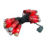Redneck Shotgun Shell Lights Green Wire 