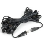 25 Warm White LED G30 Commercial Grade Candelabra Base Light Set