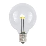 25 Warm White LED G40 Commercial Grade Candelabra Base Light Set