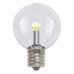 100 Warm White LED G30 Commercial Grade Candelabra Base Light Set