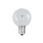 Designer Series Pure White G30 LED  Base e12 Bulbs 25 Pack