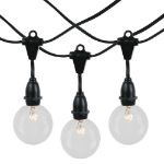 80 Clear G50 Suspended Commercial Grade Intermediate Base Light Set