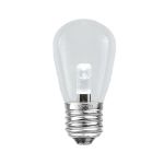 Designer Series Pure White S14 LED Medium Base e26 Bulbs 25 Pack