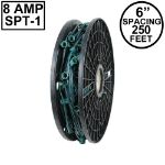 C9 250' Spool 6" Spacing 8 Amp Green Wire