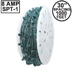 C9 1000' Spool 30" Spacing 8 Amp Green Wire
