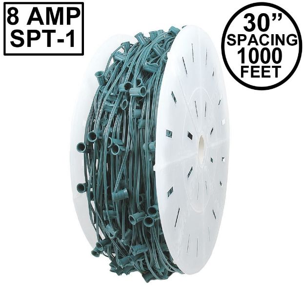 C9 1000' Spool 30" Spacing 8 Amp Green Wire