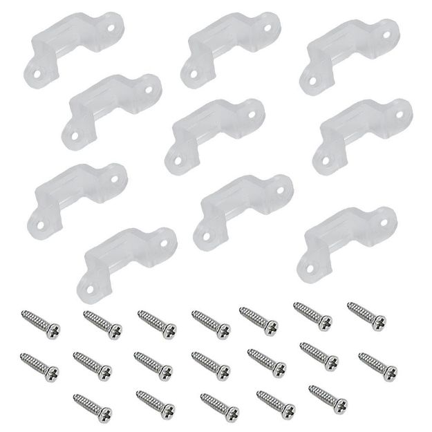 Flexible Strip Light Clips - 10 pack