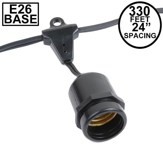 330' Suspended Black Commercial Grade Stringer (E26 Base)
