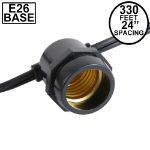 330' Black Commercial Grade Stringer (E26 Base)
