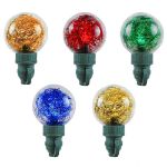 25 Multi Tinsel LED G40 Pre-Lamped String Lights **ON SALE**