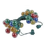 25 Multi Tinsel LED G40 Pre-Lamped String Lights **ON SALE**