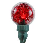 25 Multi Tinsel LED G40 Pre-Lamped String Lights **ON SALE**