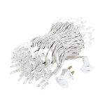 100 Light 34' Long White Wire Christmas Mini Lights