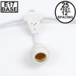 25' Suspended White Commercial Grade stringer e17 Base
