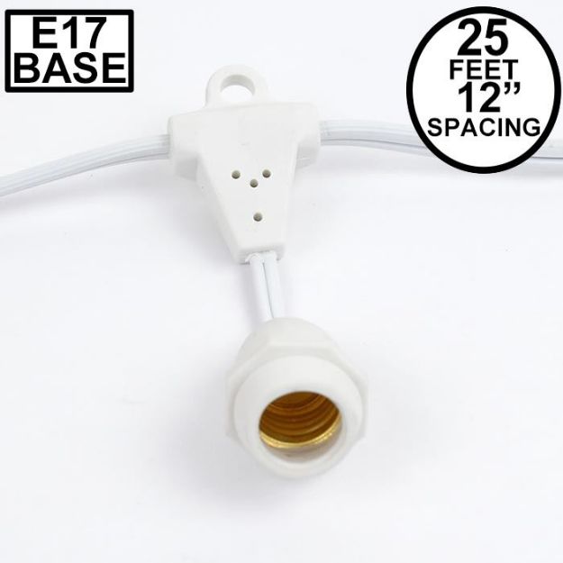 25' Suspended White Commercial Grade stringer e17 Base