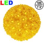 100 Yellow LED 7.5" Sphere