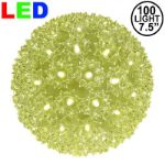 100 Warm White LED 7.5" Sphere 