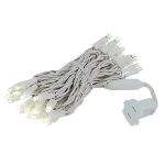 LED Curtain Twinkle Lights 20 LED Warm White Non-Connectable White Wire