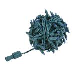 Coaxial 100 LED Blue 6" Spacing Green Wire