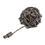 Coaxial 100 LED Warm White 4" Spacing Brown Wire