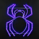 24" Halloween Spider LED Rope Light Motif 