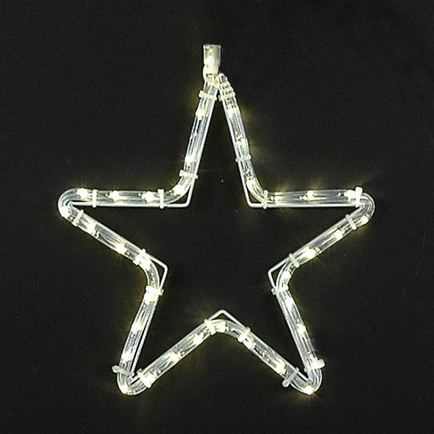 12" Small Christmas Star LED Rope Light Motif