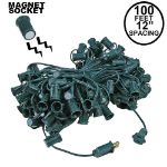 C9 Magnetic 100' Stringers 12" Spacing Green Wire