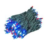 Red, White, Blue 140 LED Multi Function Chasing Christmas Lights 