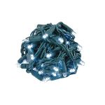 Coaxial 50 LED Pure White 6" Spacing Green Wire