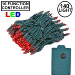  Red 140 LED Multi Function Chasing Christmas Lights 
