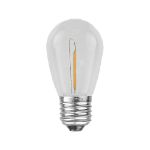 Warm White S14 LED Plastic Filament Medium Base e26 Bulbs  - 25pk