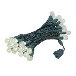 G20 50 LED Bubble Warm White 6" Spacing Green Wire