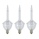 Clear Bubble Light With Silver Glitter Replacements 3 Pack 
