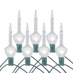 Clear with Clear Base Bubble Light Set 7 Lamps
