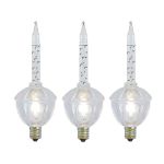 Clear with Clear Base Bubble Light Set 7 Lamps