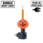 Orange Pumpkin Halloween Bubble Night Light