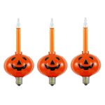 Orange Pumpkin Halloween Bubble Light Set