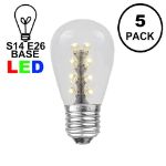 Warm White S14 LED Medium Base e26 Bulbs w/ 16 LEDs - 5pk