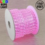 Pink LED Rope Light Spool 150' 1/2" 2 Wire 120V