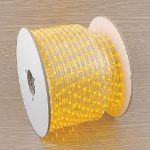 Yellow LED Rope Light Spool 150' 1/2" 2 Wire 120V
