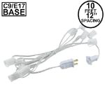 C9 10' Stringers 12" Spacing White Wire