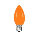 C9 - Orange - Ceramic (plastic) LED Replacement Bulbs - 25 Pack