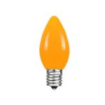C9 - Orange - Ceramic (plastic) LED Replacement Bulbs - 25 Pack